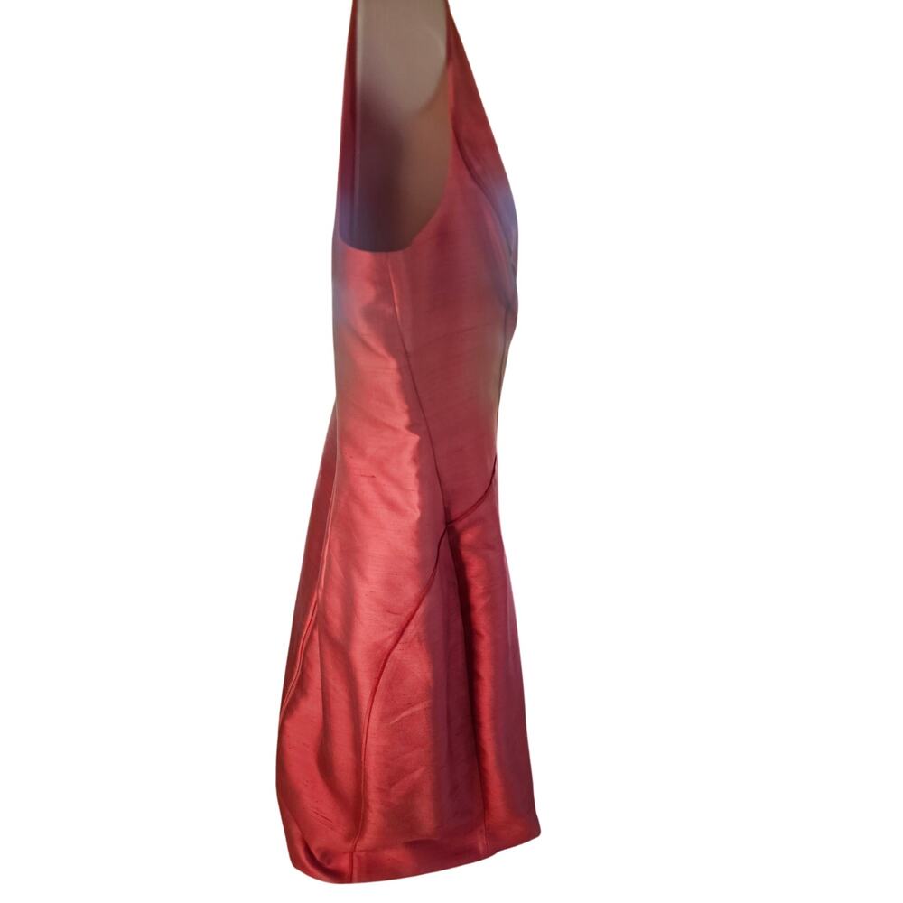 Lafayette 148 Pink Rosette Shift Dress Sz 14 Zip Up 55% Silk Sleeveless NWT - Picture 7 of 9